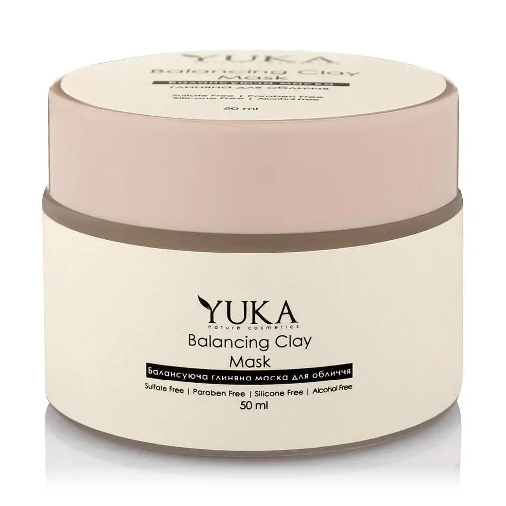 Балансувальна глиняна маска для обличчя Yuka Balancing Clay Mask для молодої шкіри, 50 мл